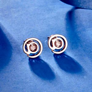 Silver Moissanite Earrings